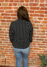 Striped Smocked Long Sleeve Top