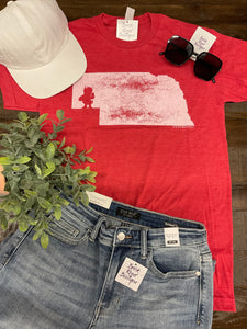 Nebraska Walking Mascot Tee