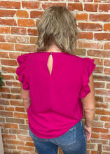 Ruffle Sleeve Blouse PLUS (Multiple Colors)