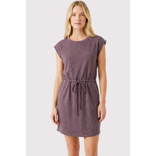 Light Plum Drawstring Waist Dress