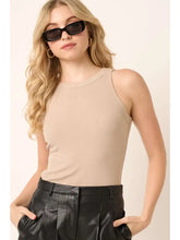 Rib Knit Round Neck Tank (Multiple Colors)