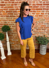 Ruffle & Smocked Sleeve Top