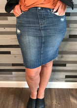 Liverpool Glider Denim Skirt