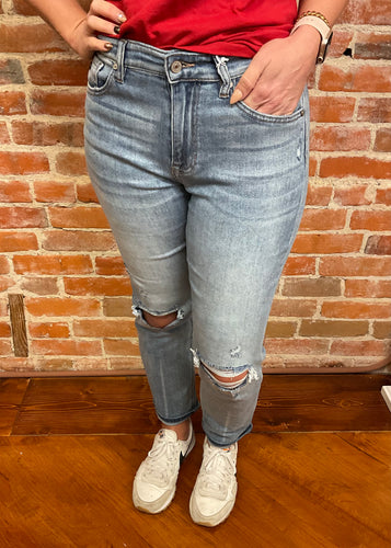 KanCan High Rise Slim Straight