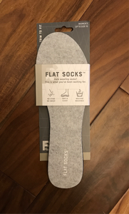 Flat Socks- Light heather grey micro wool