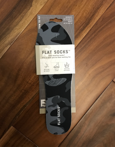 Flat Socks- Black Camo