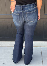 KanCan Dark Wash Mid Rise Flare