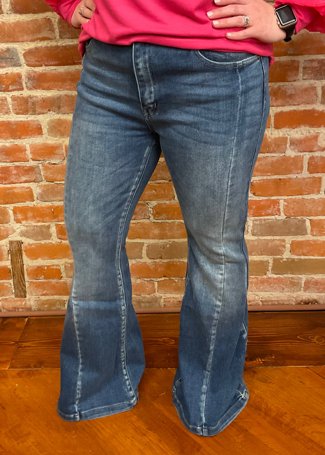 KanCan Medium Wash High Rise Flare