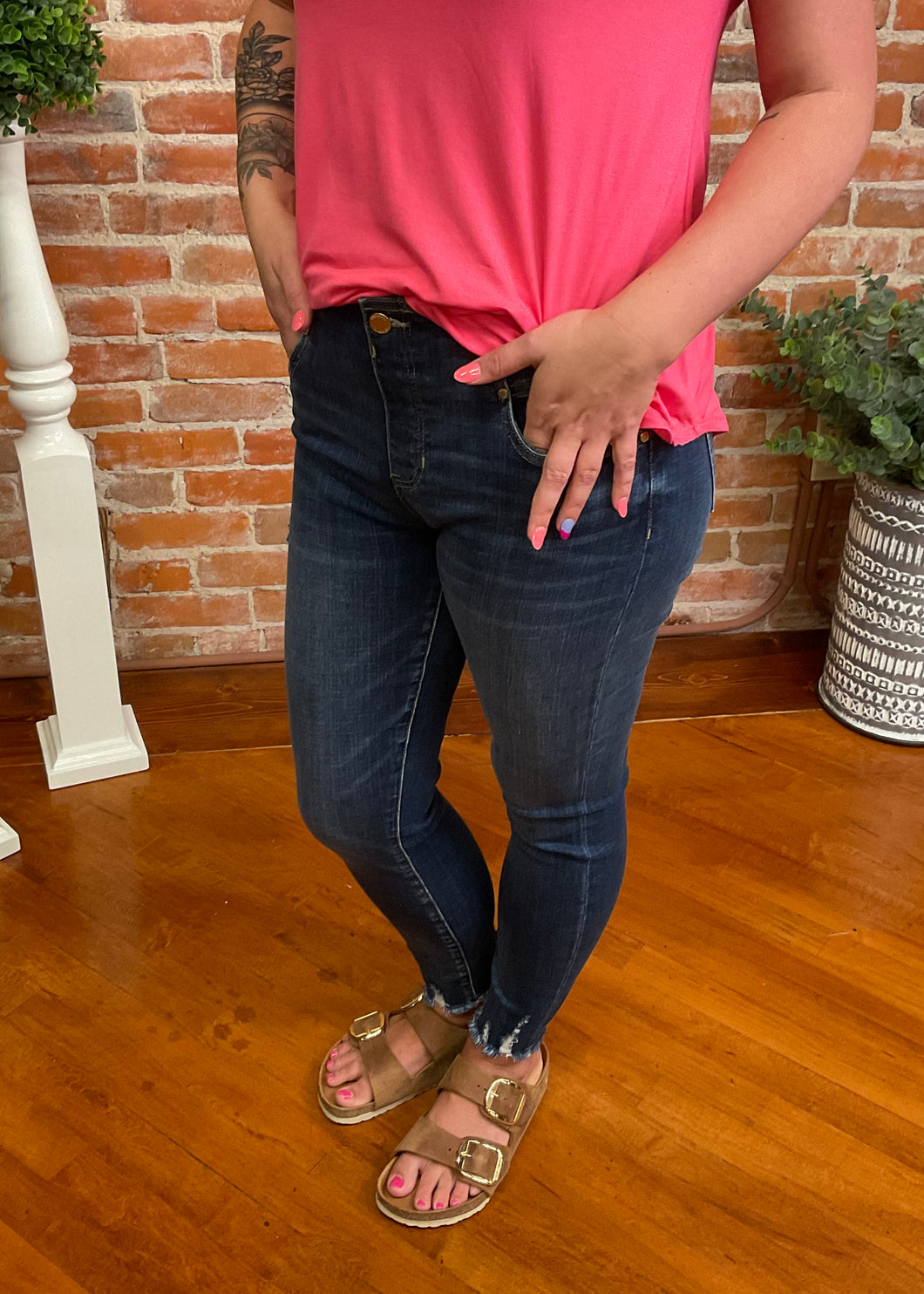 Liverpool Gia Glider Crop Skinny