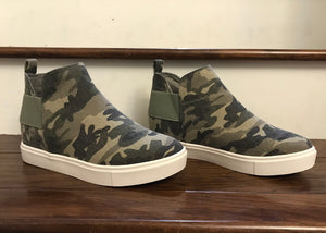 Camo Canvas High Top Sneaker