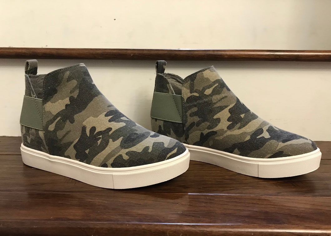 Camo Canvas High Top Sneaker