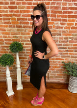 Black High Neck Dress
