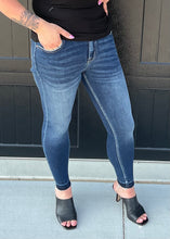 KanCan High Rise Frayed Hem Ankle Skinny
