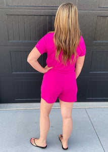 Basic Magenta Romper