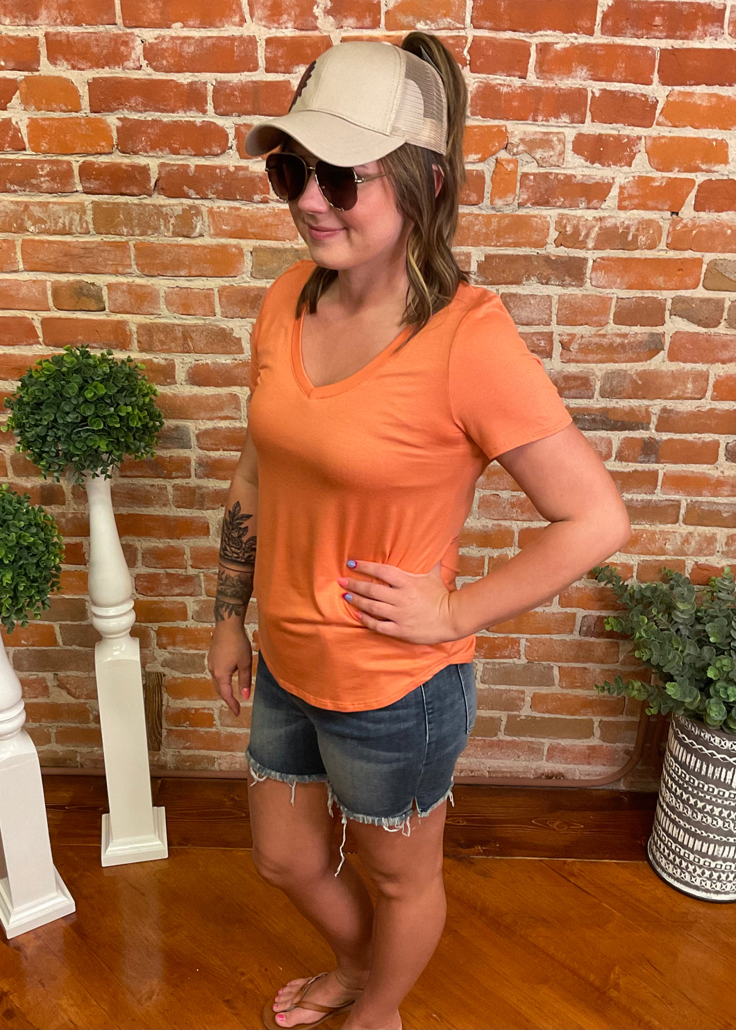 V-Neck Boyfriend Tee
