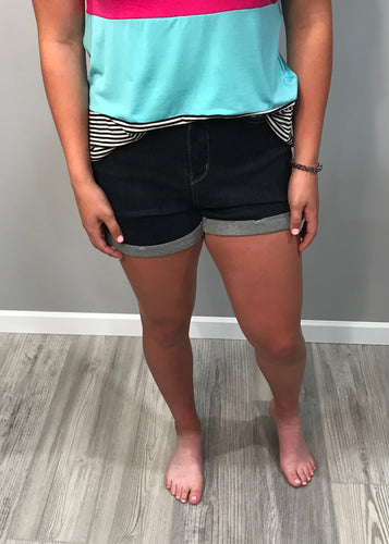 Judy Blue Stone Wash Cuff Shorts