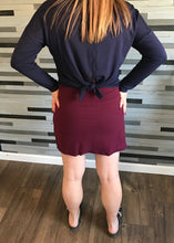 Burgundy Basic Skort