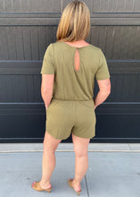 Olive Pocket Romper