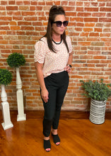 Keyhole Tie Polka Dot Top