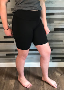 Black High Rise Tech Biker Short