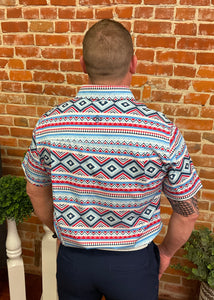 Patriotic Aztec Performance Shirt
