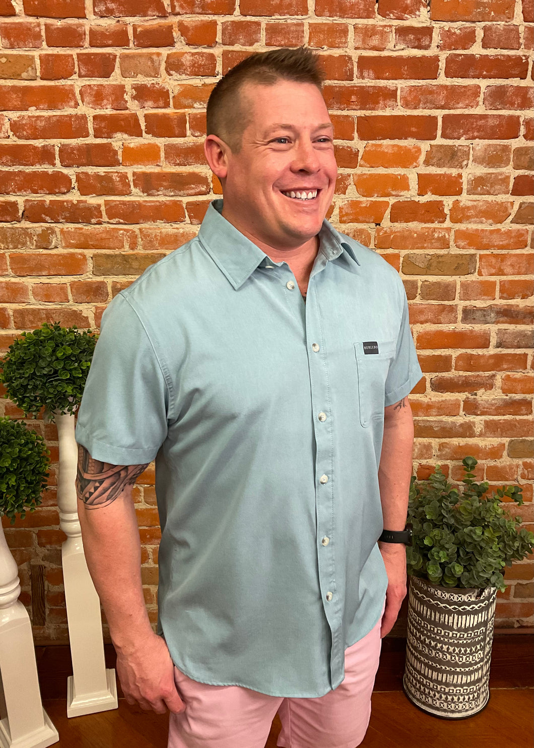 Dusty Blue Performance Shirt