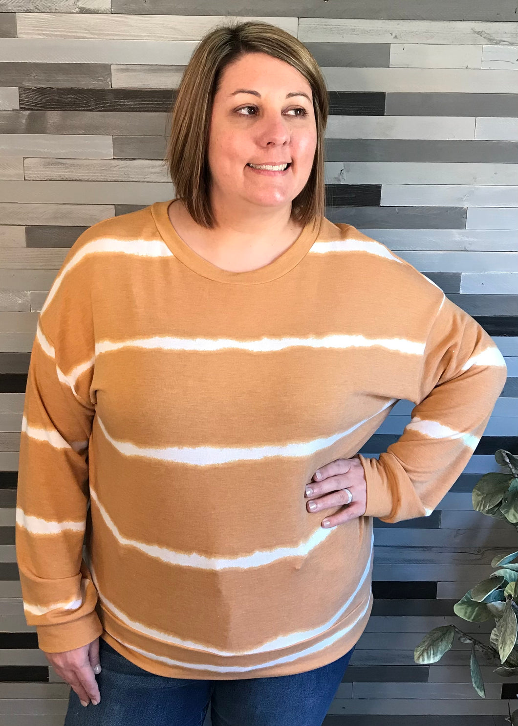 Mustard Tie-Dye Sweatshirt