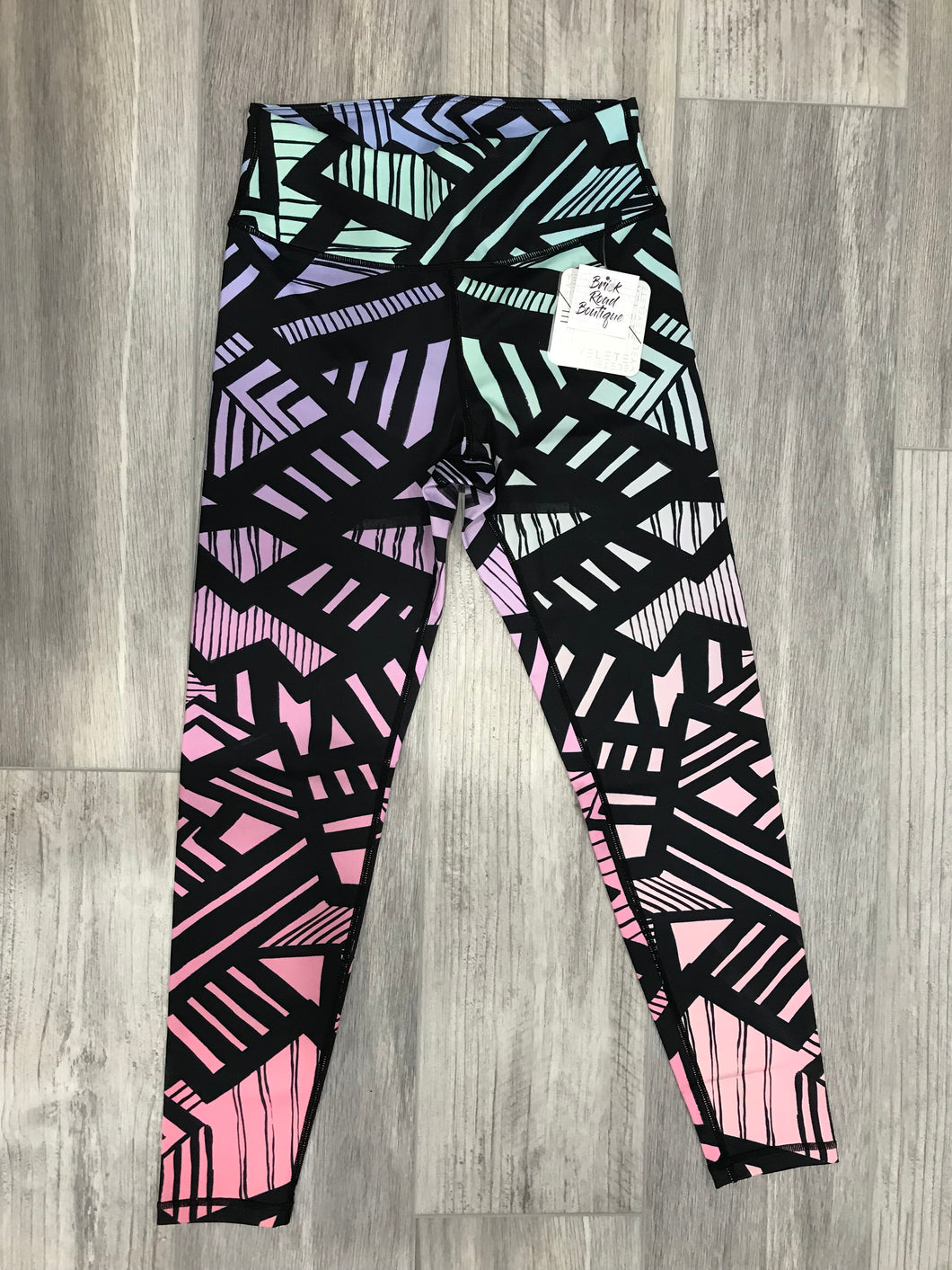 Abstract Pastel Print Workout Legging