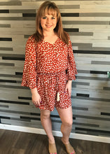Rust & White Polka Dot Romper