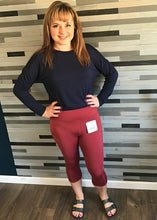 Brick High-Waist Tech Pocket Capri Legging