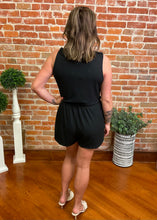 Black V-Neck Romper