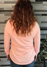 Pink and White Raglan Sweater Top