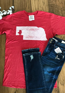 Nebraska Walking Mascot Tee