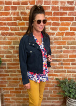 Royal Blue & Fuchsia Floral Tank