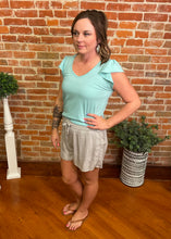 Taupe Patterned Shorts