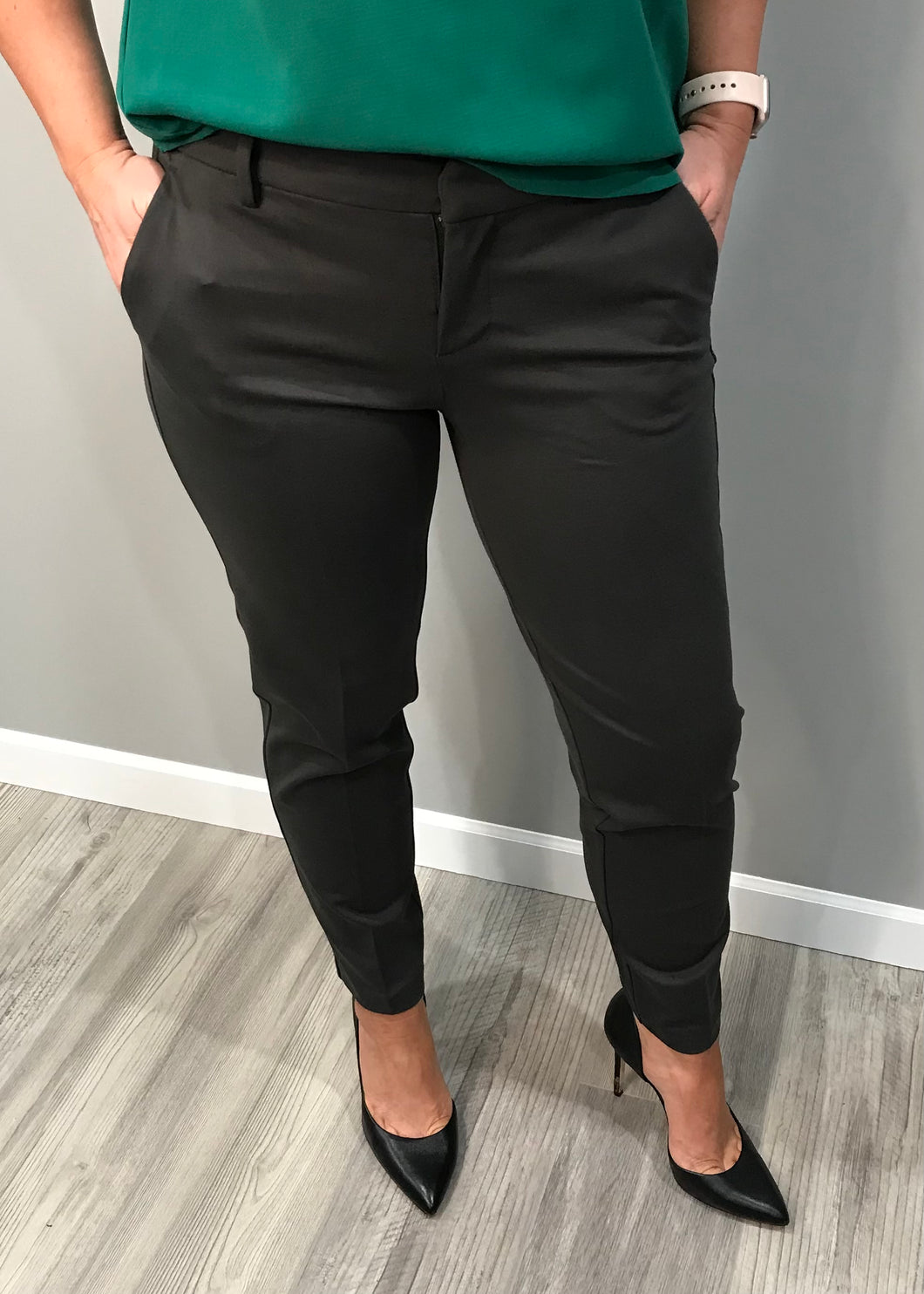Liverpool Knit Kelsey Trouser Dark Shadow Grey
