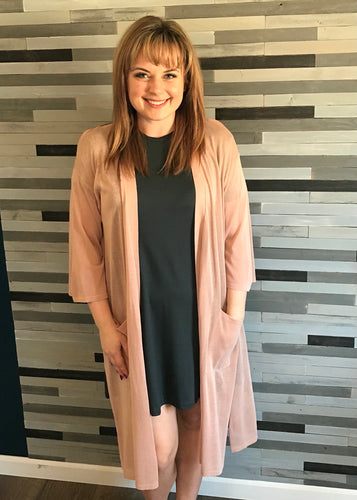 Taupe Lightweight Duster