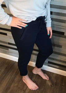 Liverpool Navy Drawstring Pant