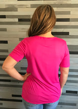 Fuschia Strappy Tee