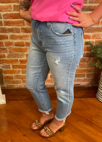 Liverpool High Rise Non-Skinny Fray Hem