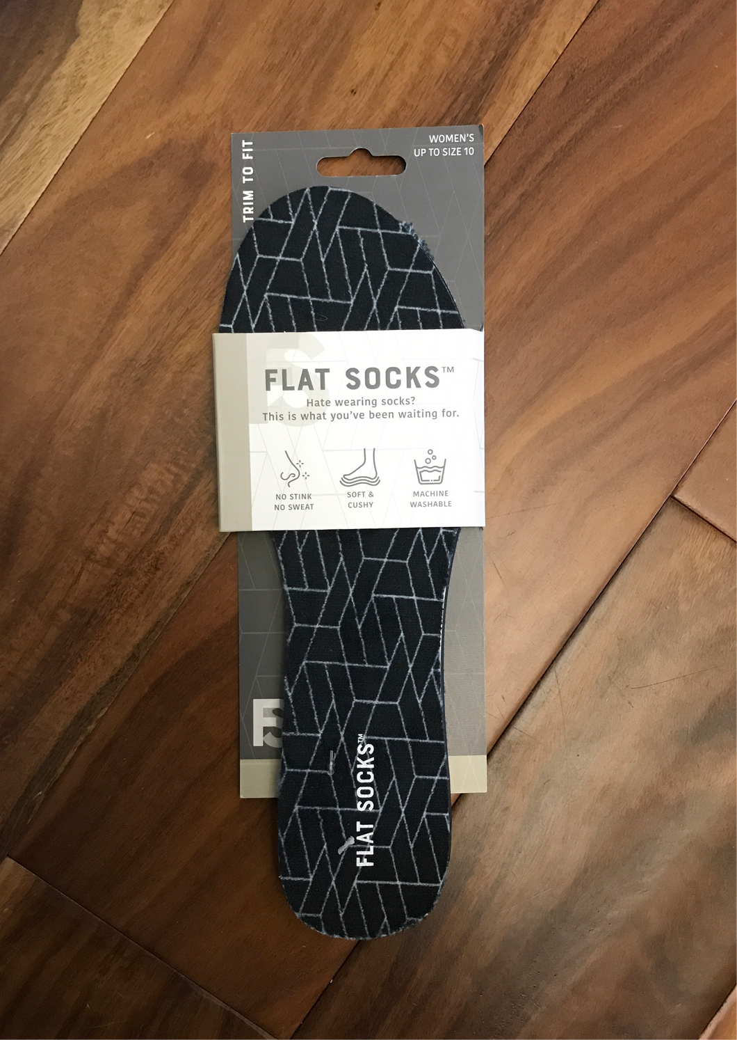 Flat Socks- Terry black