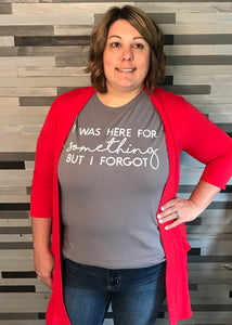 "I Was Here for Something..." T-Shirt