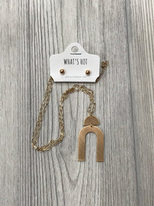 Gold U-Shape Necklace