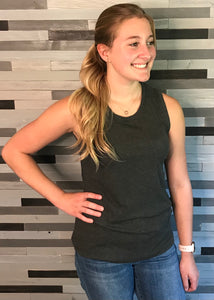 Liverpool Charcoal Scoop Neck Tank