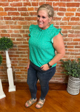 Polka Dot Flutter Sleeve Blouse PLUS