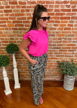 Black & Ivory Bold Patterned Pant